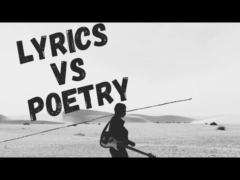 LYRICS Vs POETRY - WHAT'S THE DIFFERENCE(60 second songwriting lesson)