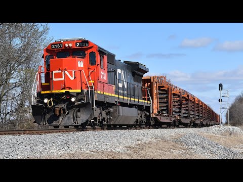 RARE CN C40-8 Leading In Southern Illinois