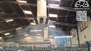 Insuflador de Telhado Industrial para Renovação do ar