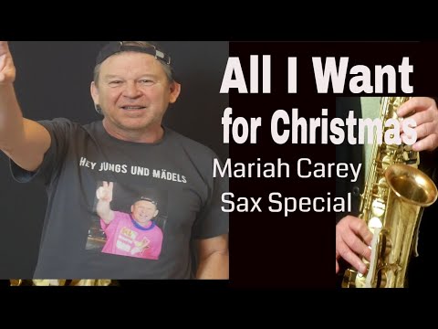 All I Want For Christmas Is You - Mariah Carey (saxophone Solo Backing track with Notes/Sheets)