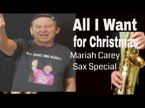 *All I want for Christmas is you* Saxophon Solo Backingtrack/Play along Noten sheet music Saxman