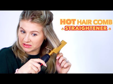 HOT HAIR COMB Straightener!