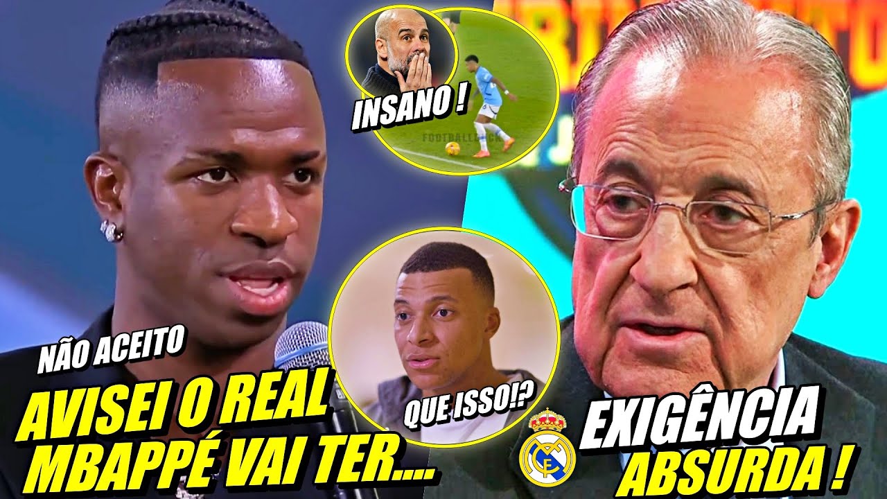 REAL CHOCADO ! ADEUS VINI JR APÓS EXIGÊNCIA INSANA | GUARDIOLA EXALTA SAVINHO E MAIS