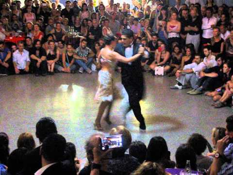  Sabrina Veliz  and  Ruben Veliz  are  dancing  to  a  vals
