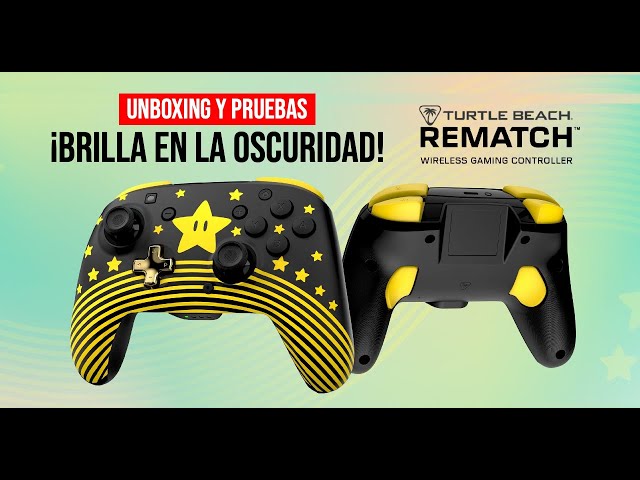 Vídeo relacionado con Turtle Beach Rematch Donkey Kong Mando de juego inalámbrico para Nintendo Switch, también funciona con Nintendo Switch 2 (El botón C no está en este controlador)
