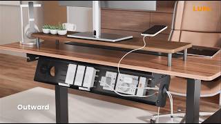 Versatile Under-Desk Cable Management Trays | CC11-22 Series | LUMI