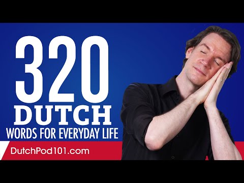 320 Dutch Words for Everyday Life - Basic Vocabulary #16