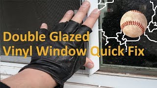 No Cost Broken Vinyl Basement Window Double Glazed Glass Quick Fix Safety Hacks