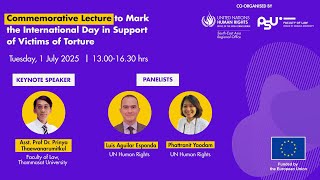 ปาฐกถารำลึกเนื่องในโอกาส ✋“วันต่อต้านการทรมานสากล” คณะนิติศาสตร์ มหาวิทยาลัยสงขลานครินทร์