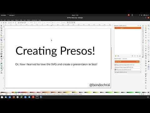 Creating talk presentations with Inkscape and Sozi