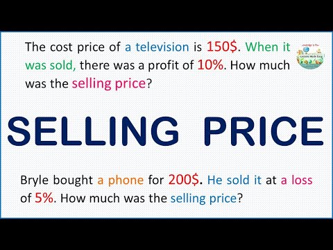 How to find the Selling Price with profit and loss easily