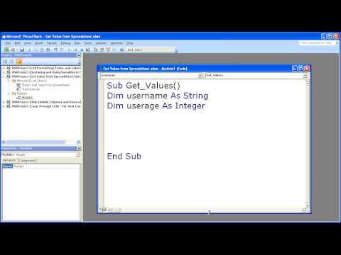 Excel Macro VBA Tip 11 - Assign Excel Cell Contents to Variables in Excel Macros