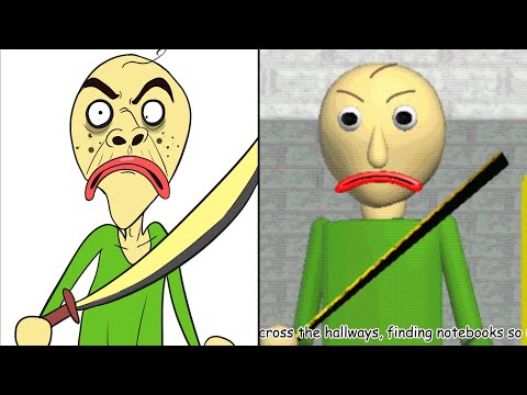 Baldi's Basics in Behavior Drawing Meme | Funny Baldi's Basics