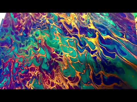 #005 “Copper Caper” - Metallic Swipe | Acrylic Pour Painting Tutorial