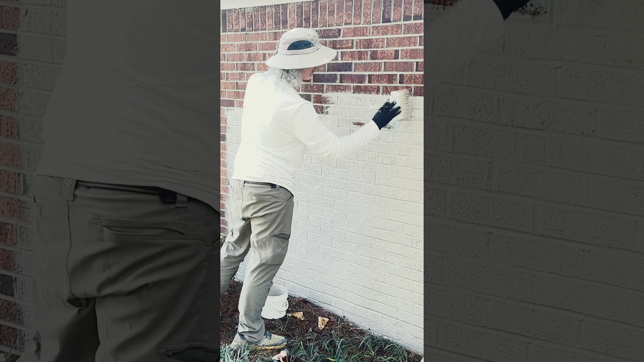 We are giving this ranch a makeover - cleaning her up and applying samples of Classico Limewash