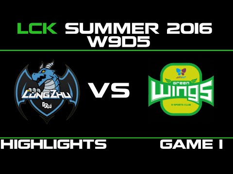 LZ vs JAG Game 1 Highlights LCK Champions 2016 W9D5 Longzhu vs Jin Air   JAG vs LZ   LCK LOL
