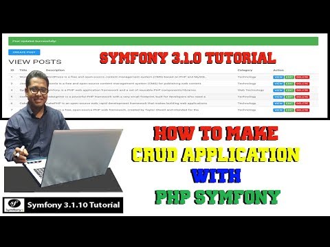 Symfony 3.1.10 CRUD Tutorial for Beginners Step by Step