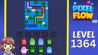 Pixel Flow Level 1364 Solution Walkthrough