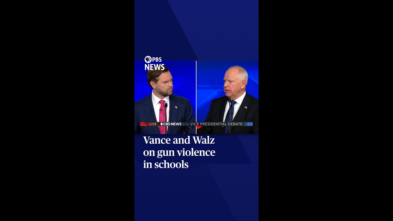 Vance and Walz on gun violence in schools | CBS Vice Presidential Debate