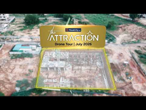 The Attraction The Attraction, Sargasan Gandhinagar | Premium 2 BHK Homes | Construction & Drone Tour | July 2026 Timeline Image 1