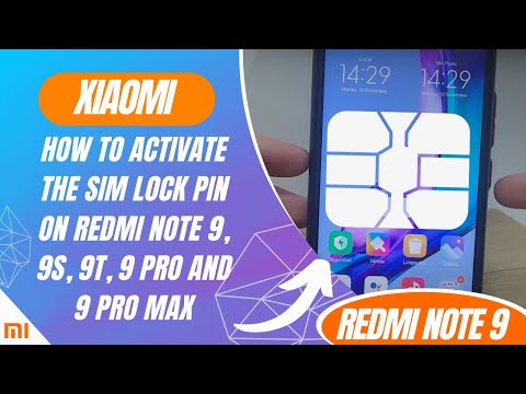 How to activate the SIM lock pin on Redmi Note 9, 9S, 9T, 9 Pro and 9 Pro Max