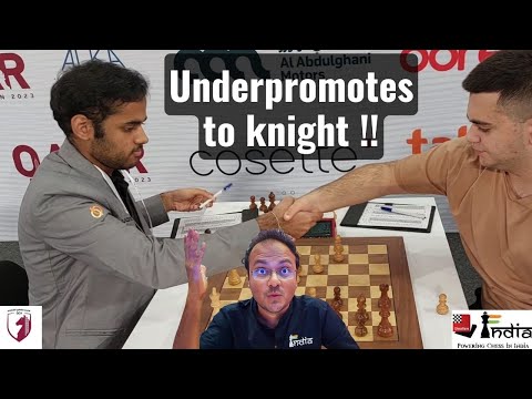 A joke that only chess players can understand! Arjun Erigaisi vs Rudik Makarian | Qatar Masters 2023