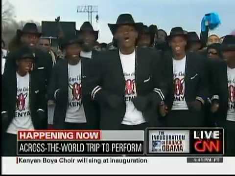 Kenyan Boys Choir pre Obama inauguration party
