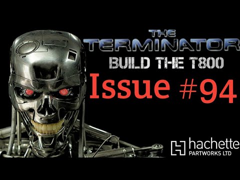 Build The Terminator - Issue 94 - Affix the left thigh muscle with the newly constructed tendons