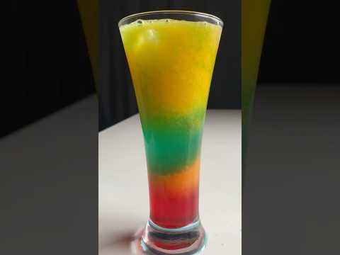 Rainbow Heaven Mocktail #refreshing #asmr #mocktailrecipe #colorful #fresh #juice #easy #summerdrink