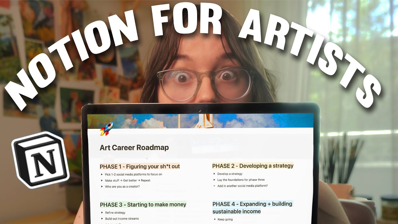 How I use NOTION to run my ART BUSINESS!