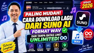 Download lagu ✅ PALING MUDAH, Cara Download Lagu dari Suno AI format WAV dan Tanpa Batas Limit - Unlimited mp3