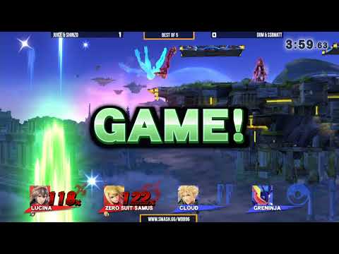 WBB #96 | Dom & SSBMatt vs Shinzo & Juice - Round Robin - Smash 4 Doubles