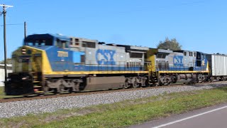 preview picture of video 'CSX Ethanol Freight Train On The S line'