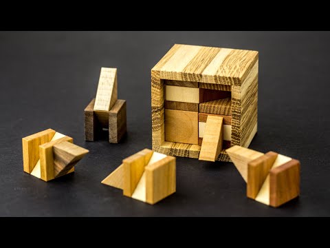 Solving puzzle with multiple goals. Akiyama packing box by Vinco