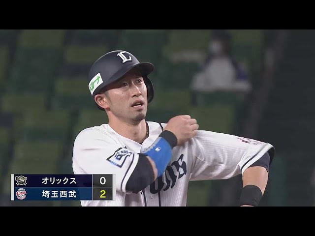 【4回裏】巧く打った!! ライオンズ・外崎修汰 先制の2点タイムリー2ベースヒット!! 2022年6月17日 埼玉西武ライオンズ 対 オリックス・バファローズ