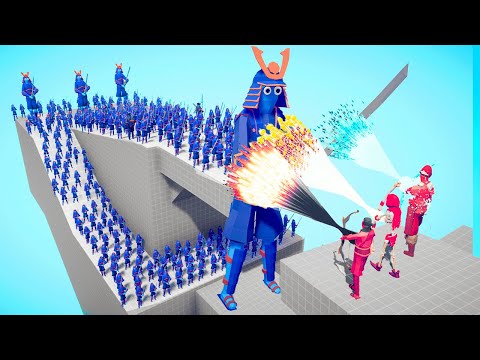 100x SAMURAI + GIANT ARMY 🥷 vs 👹 2x EVERY GOD / Totally Accurate Battle Simulator ( TABS )