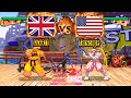 Street Fighter III 2nd Impact Giant Attack Kk4411 GBR VS USA Farscape Sfiii2 Fightcade