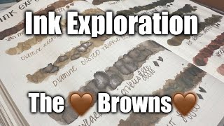 Which Brown Ink Is The Prettiest? See My Swatches! ππ€ #inkexploration