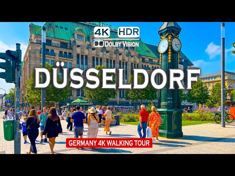Exploring Düsseldorf | Stunning 4K Walking Tour