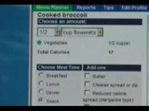No More Food Diaries -- MyPyramid Menu Planner