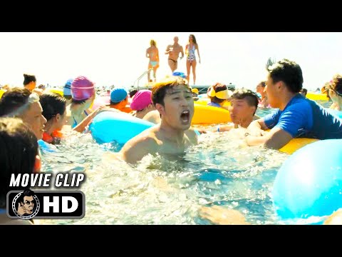THE MEG Clip - "Beach Attack" (2018) Jason Statham