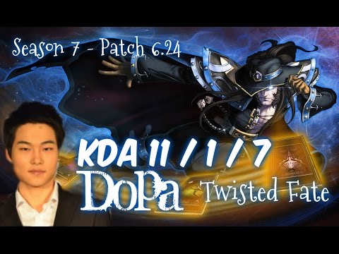 Dopa TWISTED FATE vs EKKO Mid - Patch 6.24 KR Ranked