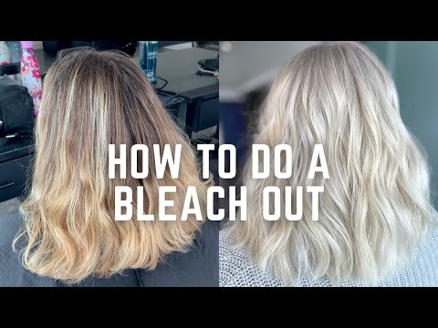 How to go platinum blonde - step by step tutorial - no...