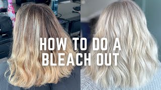 How to go platinum blonde - step by step tutorial - no breakage - bleach out