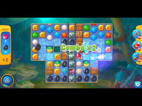 Fishdom. 8460 level no boosters and diamonds. 14 moves