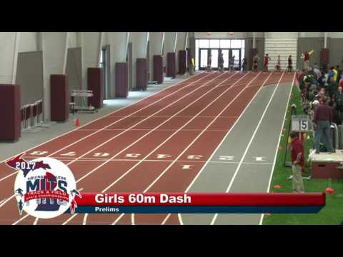 MITS 2017 Girls 60m Dash Prelims Heat 5