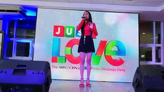 The Voice Teens' Mica Becerro sings Beyonce's Ave Maria at #JustLoveKapamilya Christmas Party