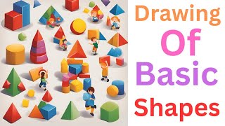 How to draw basic shapes||creative drawing||Drawing shapes using tracing method..#basic#shape