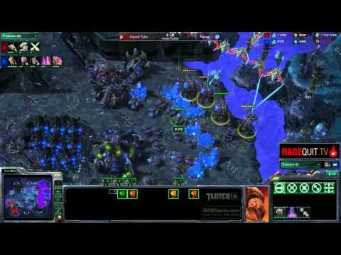 Liquid`Tyler(P) v Hyvaa(Z) - Shakuras Plateau - Ladder 12.8.2011