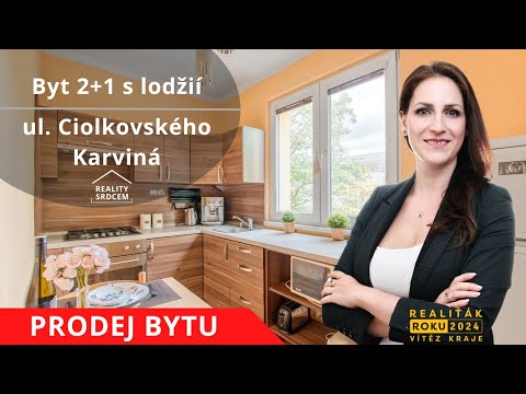 Prodej bytu v os. vlast. 2+1/54 m2 + lodžie na ul. Ciolkovského, Karviná - Ráj